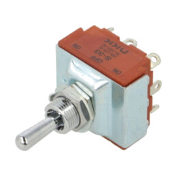 Comutator: basculant; Poz: 3; 3P3T; ON-OFF-ON; 9A/250VAC; 20A/30VDC