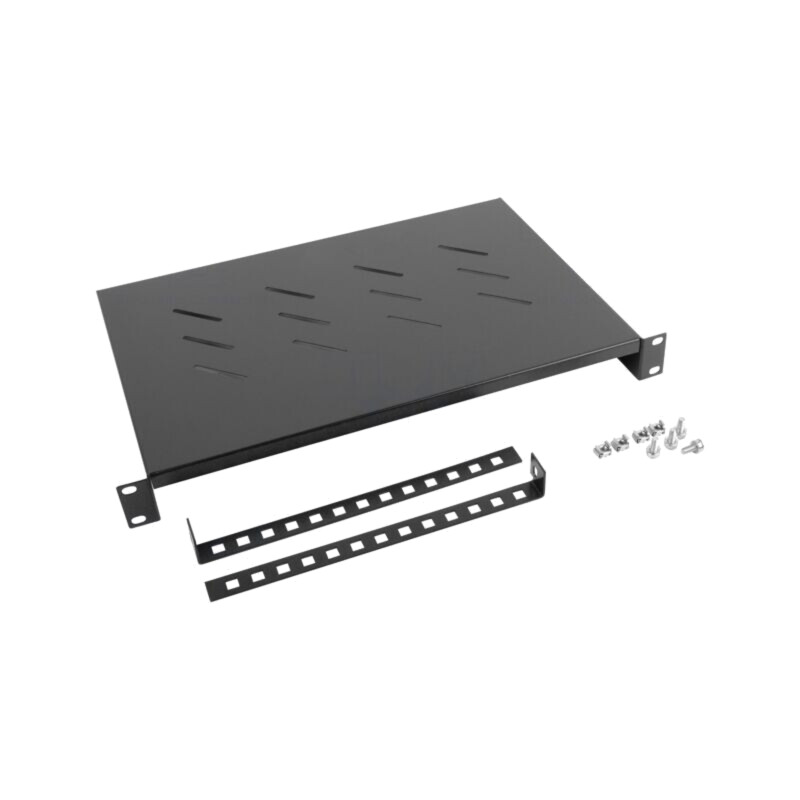 Raft; 1U; neagră; Standard: 19" Raft; 1U; neagră; Standard: 19"
