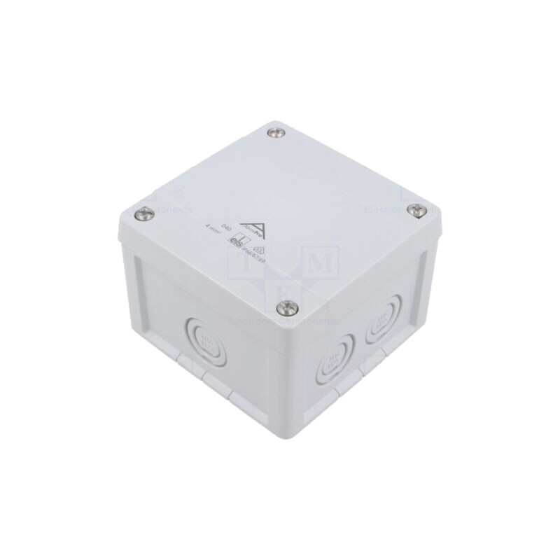 Carcasă: cutie de conexiuni; X: 102mm; Y: 102mm; Z: 70mm; gri; ABOX