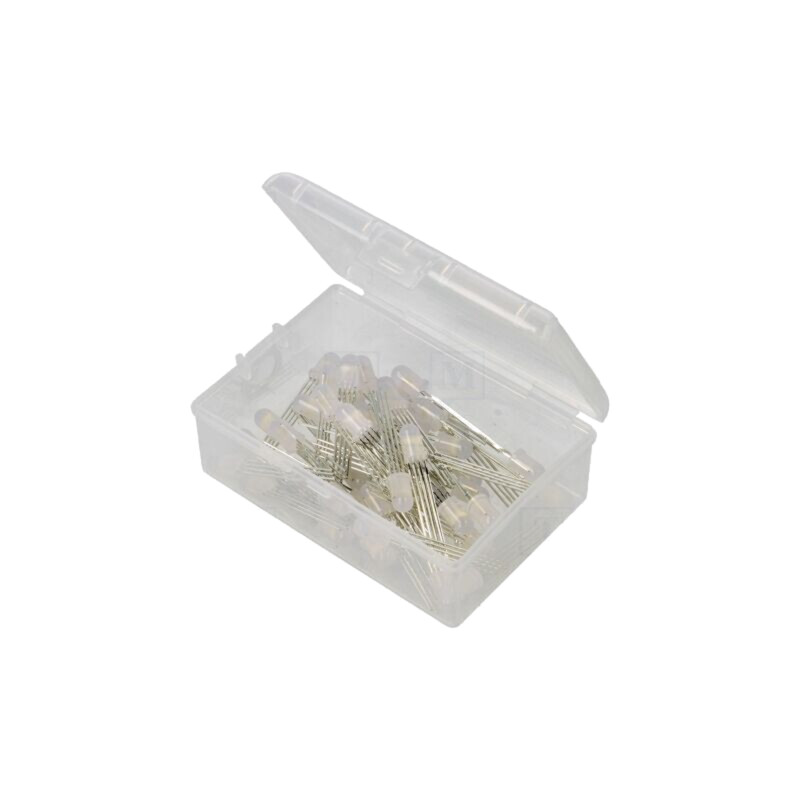 Diodă: LED-kit; THT; 5mm; 50buc; RGB; 3÷15VDC; cutie din plastic Diodă: LED-kit; THT; 5mm; 50buc; RGB; 3÷15VDC; cutie din plastic