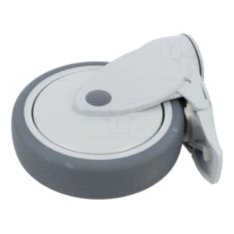 Roată de transport; Ø: 125mm; H: 161mm; torsională cu blocare