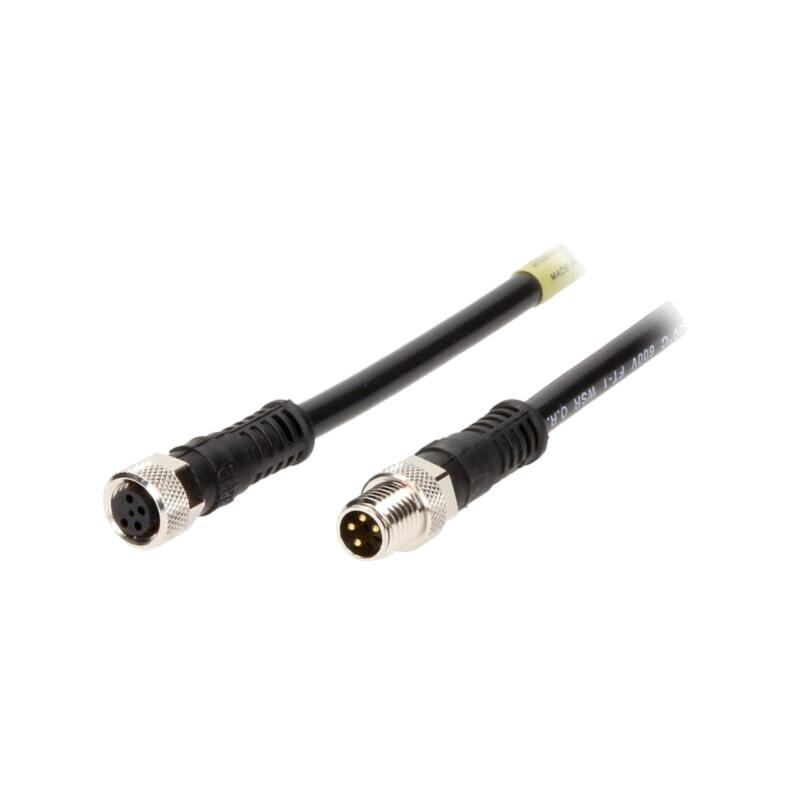 Cablu: pentru senzori/automatizări; PIN: 4; 3m; mufă; 30V; 3A Cablu: pentru senzori/automatizări; PIN: 4; 3m; mufă; 30V; 3A