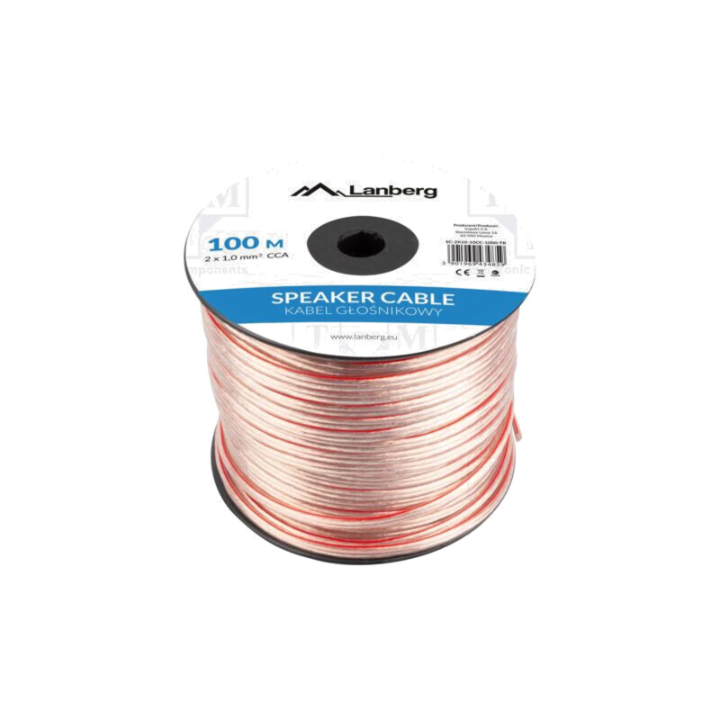 Cablu: cablu pt.difuzor; 2x1mm2; litat; CCA; transparent; -30÷70°C Cablu: cablu pt.difuzor; 2x1mm2; litat; CCA; transparent; -30÷70°C