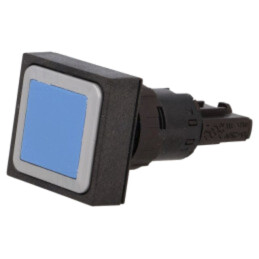 Comutator: acţionat prin apăsare; 16mm; Poz.i stab: 1; albastră