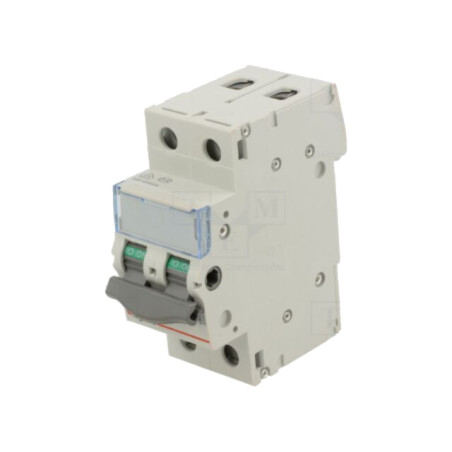 Separator-întrerupător; Poli: 2; pentru şină DIN; 40A; 400VAC