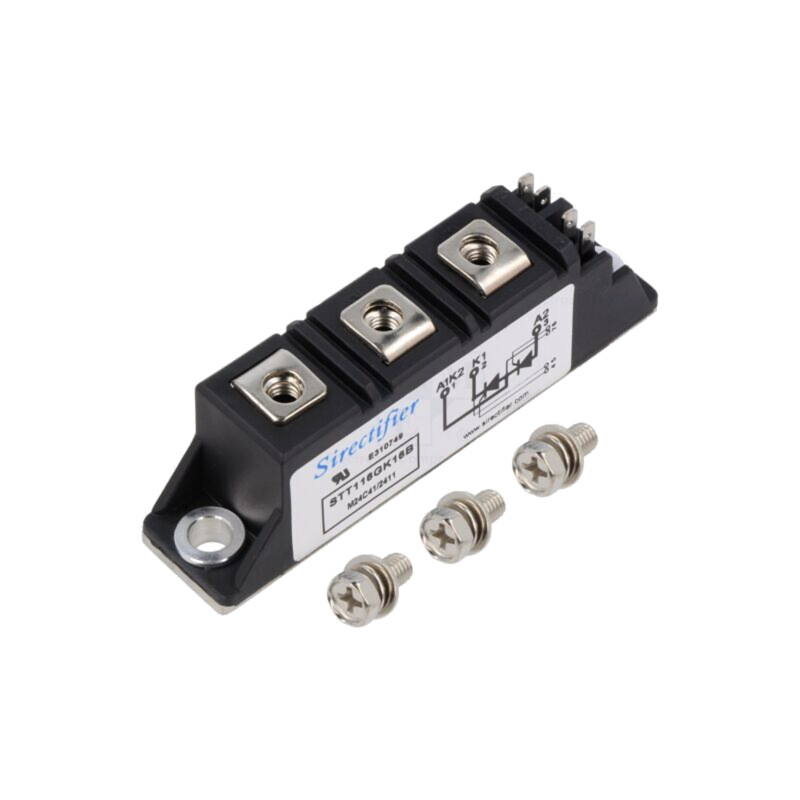 Modul: tiristor; dubli în serie; 1,6kV; 116A; Ifmax: 180A; 21MM Modul: tiristor; dubli în serie; 1,6kV; 116A; Ifmax: 180A; 21MM