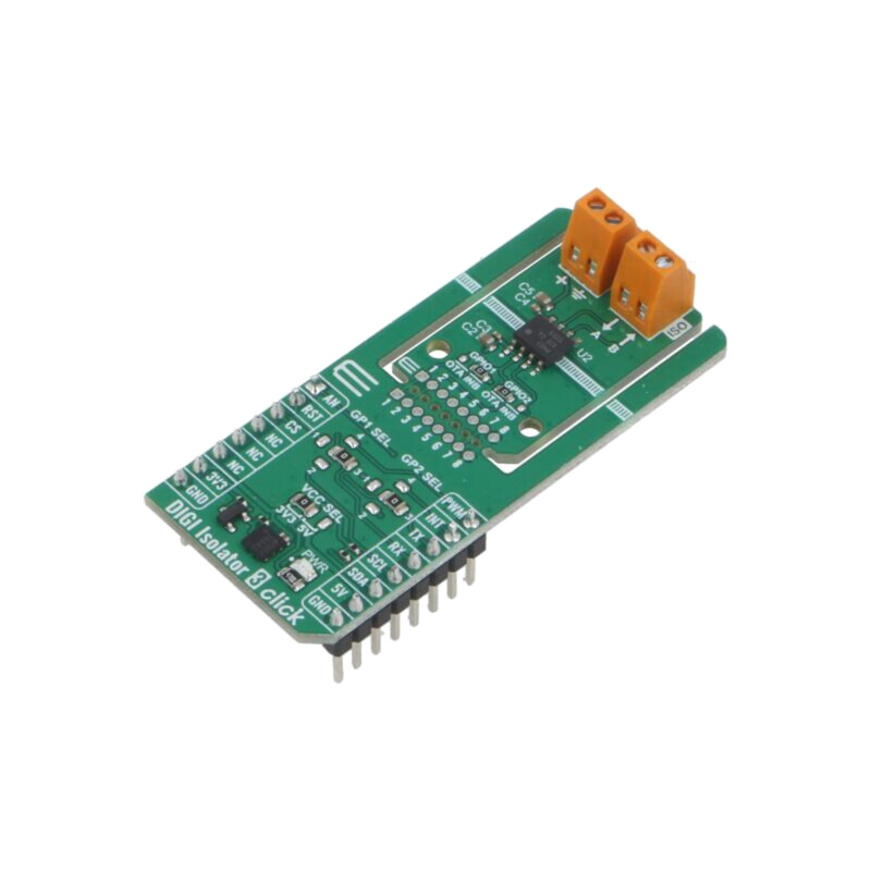 Click board; Comp: ISO6521DR; placă prototip; 3,3VDC,5VDC Click board; Comp: ISO6521DR; placă prototip; 3,3VDC,5VDC