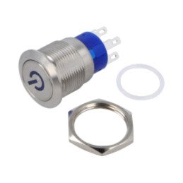 Comutator: anti-vandalism; Poz: 2; DPDT; 3A/250VAC; IP67; ON-ON