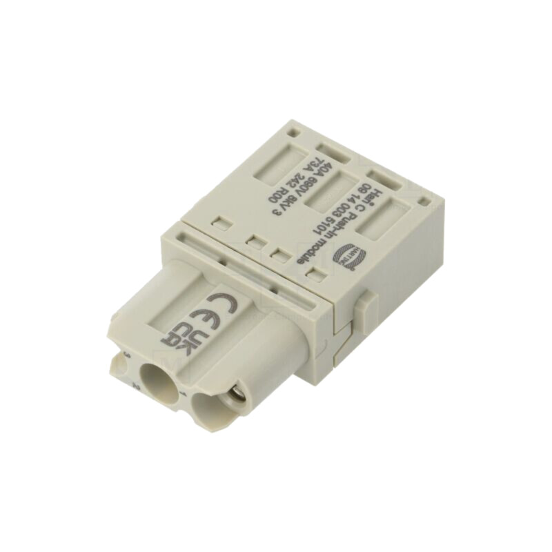 Conector: HDC; modul; mamă; 40A; 690V; Han-Modular®; PIN: 3; push-in Conector: HDC; modul; mamă; 40A; 690V; Han-Modular®; PIN: 3; push-in