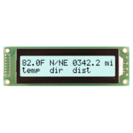 Afişaj: LCD; alfanumerice; FSTN Positive; 20x2; albă; LED; PIN: 16