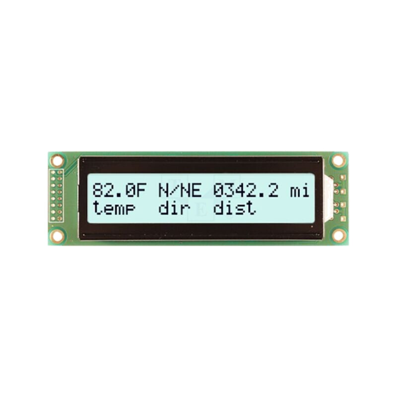 Afişaj: LCD; alfanumerice; FSTN Positive; 20x2; albă; LED; PIN: 16 Afişaj: LCD; alfanumerice; FSTN Positive; 20x2; albă; LED; PIN: 16