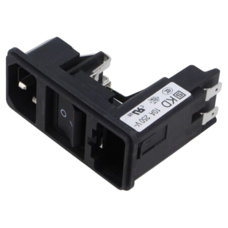 IEC 60320 connector KD Power Entry Module 10A C14