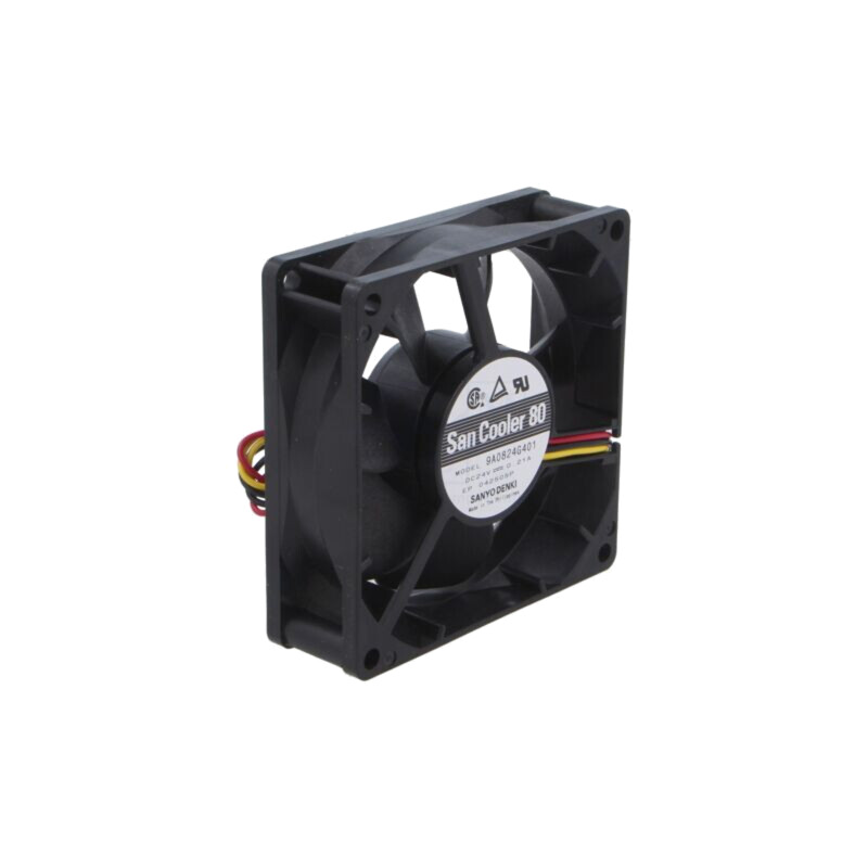 Ventilator: DC; axial; 24VDC; 80x80x25mm; 90m3/h; 40dBA; bilă Ventilator: DC; axial; 24VDC; 80x80x25mm; 90m3/h; 40dBA; bilă