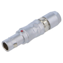 Conector: circular; mufă; 00; tată; PIN: 3; 3A; IP50; 2,4÷3,3mm; drept