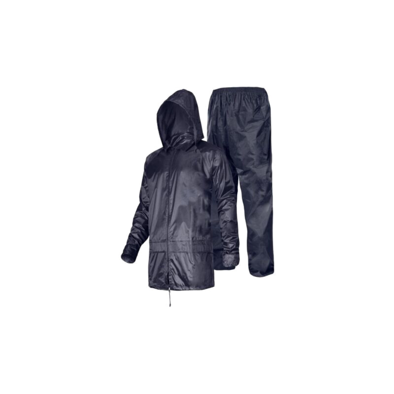 Rainproof set; Size: XXL; navy blue; with a hood Rainproof set; Size: XXL; navy blue; with a hood