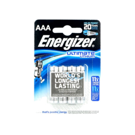 Baterie: litiu; AAA; 1,5V; 1200mAh; nereîncărcabilă; 4buc.