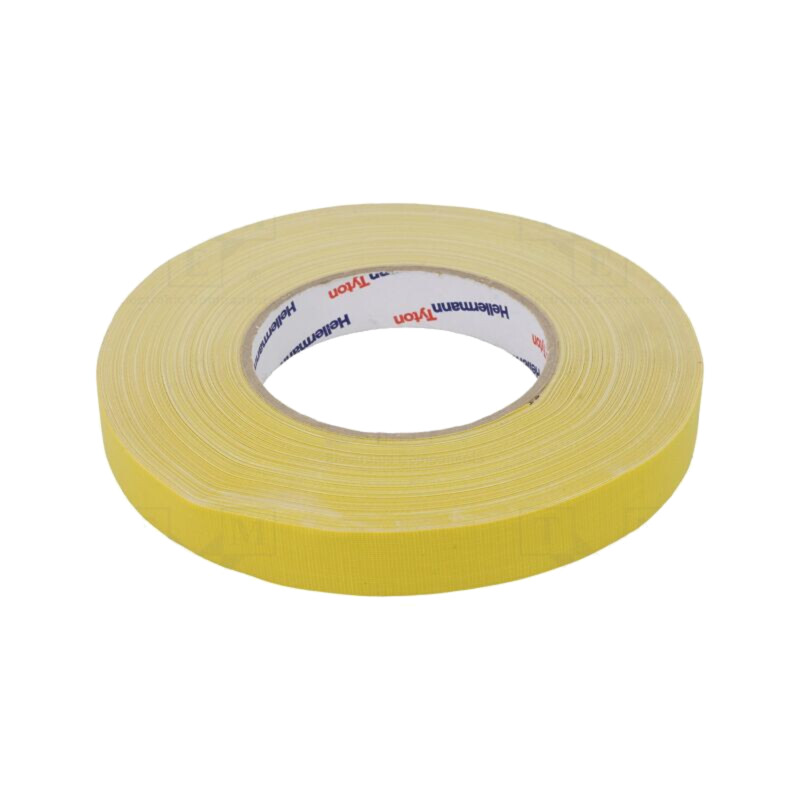Bandă: textilă; W: 19mm; L: 50m; Thk: 0,31mm; galbenă; 64N/cm; 10% Bandă: textilă; W: 19mm; L: 50m; Thk: 0,31mm; galbenă; 64N/cm; 10%