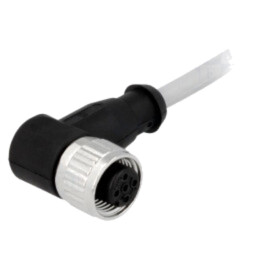 Conector: M12; mufă; mamă; PIN: 4; în unghi 90°; cabluri; 1,5m