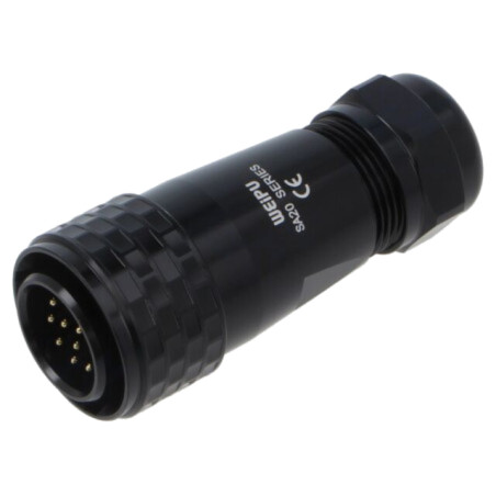 Conector: circular; mufă; tată; PIN: 12; IP67; SA20; 8÷12mm; 5A; 400V
