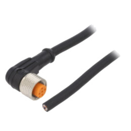 Cablu: pentru senzori/automatizări; M12; PIN: 5; în unghi; 5m; mufă