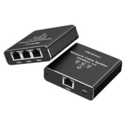Switch Ethernet; RJ45 soclu x4,USB C soclu; neagră; 100m