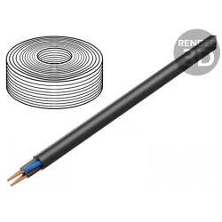 Cablu negru rotund litat Cu 4G10mm2 gumă TITANEX® H07RN-F