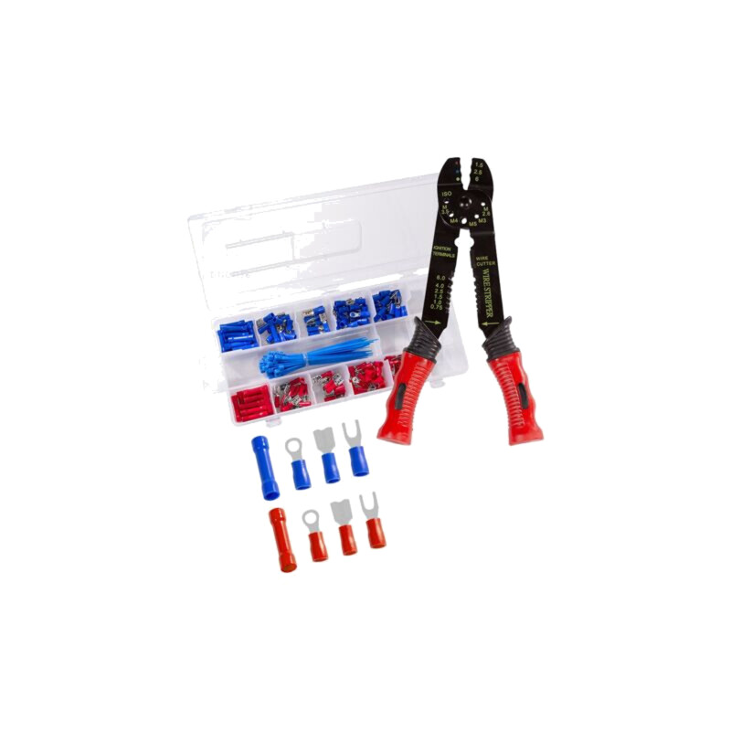 Kit: pentru crimparea conectorilor, terminalelor; valijoară