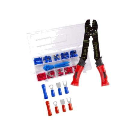 Kit: pentru crimparea conectorilor, terminalelor; valijoară
