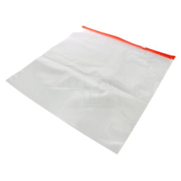 Pungă cu glisor; Lung: 400mm; Lăţ: 400mm; Gros: 70um; transparentă