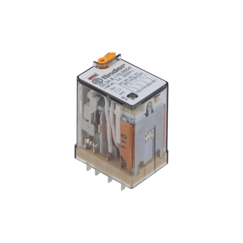 Releu: electromagnetic; 4PDT; 110VAC; Icontacte max: 7A; 7A/250VAC