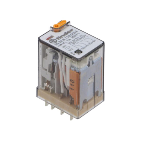 Releu: electromagnetic; 4PDT; 110VAC; Icontacte max: 7A; 7A/250VAC