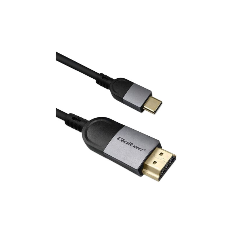 Cablu; HDMI mufă,USB C mufă; PVC; 2m; negru; 18Gbps Cablu; HDMI mufă,USB C mufă; PVC; 2m; negru; 18Gbps