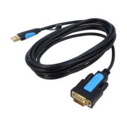Convertor USB-RS232; D-Sub 9pin mufă,USB A mufă; PVC; 3m; negru