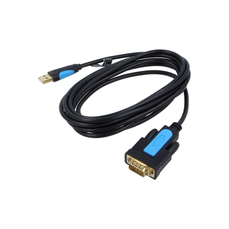 Convertor USB-RS232; D-Sub 9pin mufă,USB A mufă; PVC; 3m; negru Convertor USB-RS232; D-Sub 9pin mufă,USB A mufă; PVC; 3m; negru