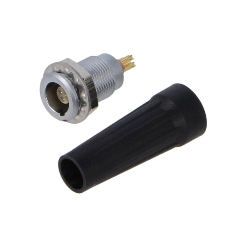 Conector: circular; soclu; 00; mamă; PIN: 4; 2A; IP50; lipire; drept