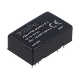 Convertor: DC/DC; 10W; Uintr: 18÷75VDC; Uieş: 5VDC; Uieş2: -5VDC