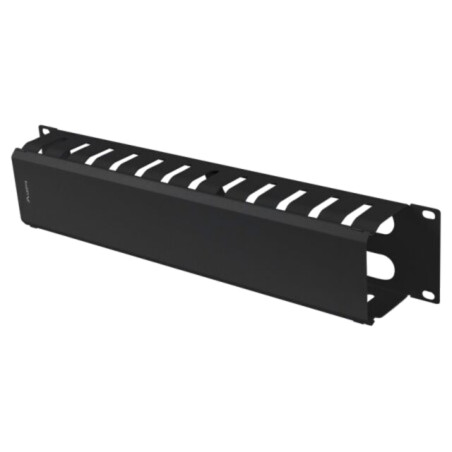 Organizator cabluri; 2U; neagră; Standard: 19"