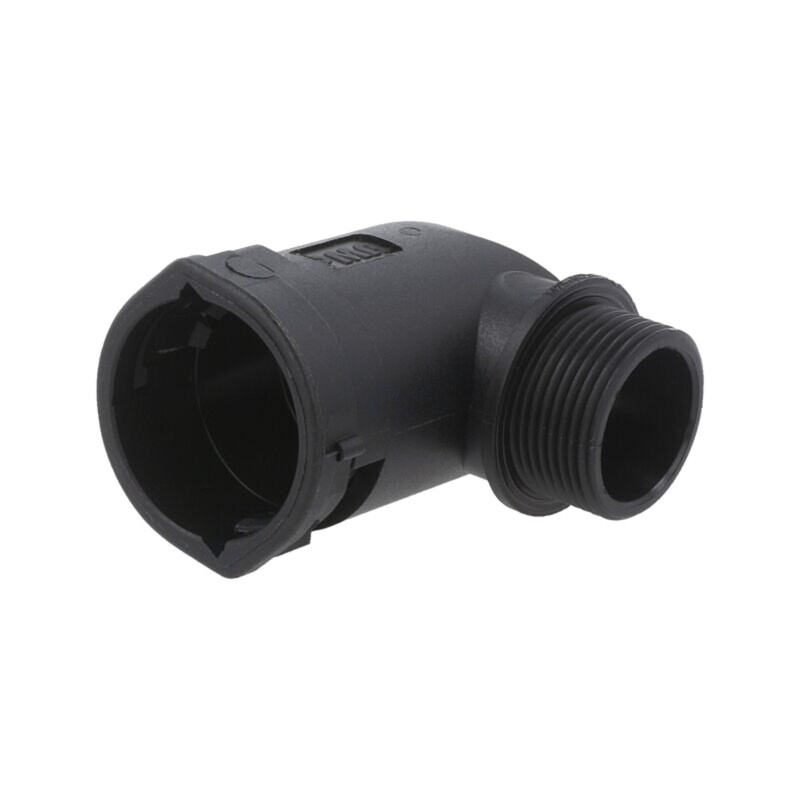Conectori în unghi 90°; Filet: metrică,exterior; poliamidă 6 Conectori în unghi 90°; Filet: metrică,exterior; poliamidă 6