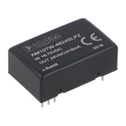Convertor: DC/DC; 10W; Uintr: 18÷75VDC; Uieş: 24VDC; Iintr: 251mA