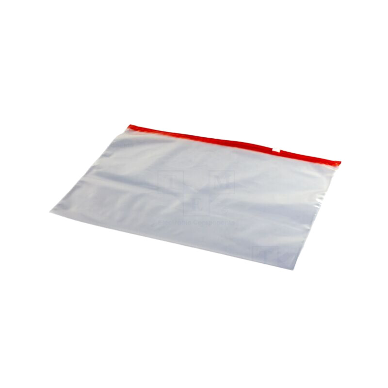 Pungă cu glisor; Lung: 300mm; Lăţ: 400mm; Gros: 70um; transparentă