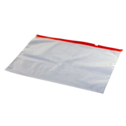 Pungă cu glisor; Lung: 300mm; Lăţ: 400mm; Gros: 70um; transparentă