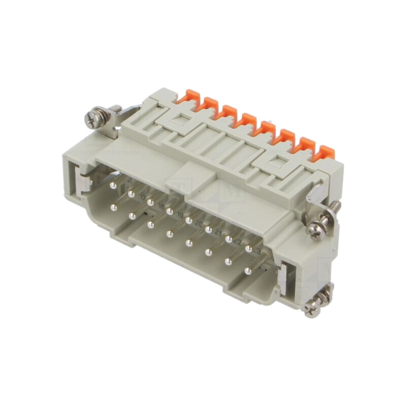 Conector: HDC; inserturi de contact; tată; CSH; PIN: 16; 16A; 600V Conector: HDC; inserturi de contact; tată; CSH; PIN: 16; 16A; 600V