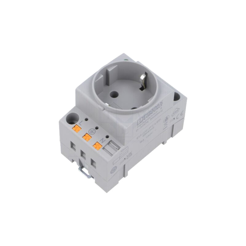 Conector: alimentare AC; soclu; mamă; 16A; PIN: 3; pentru şină DIN Conector: alimentare AC; soclu; mamă; 16A; PIN: 3; pentru şină DIN