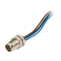Conector: M8; tată; PIN: 3; 4A; 60V; IP67; Nano-Change; cu cabluri