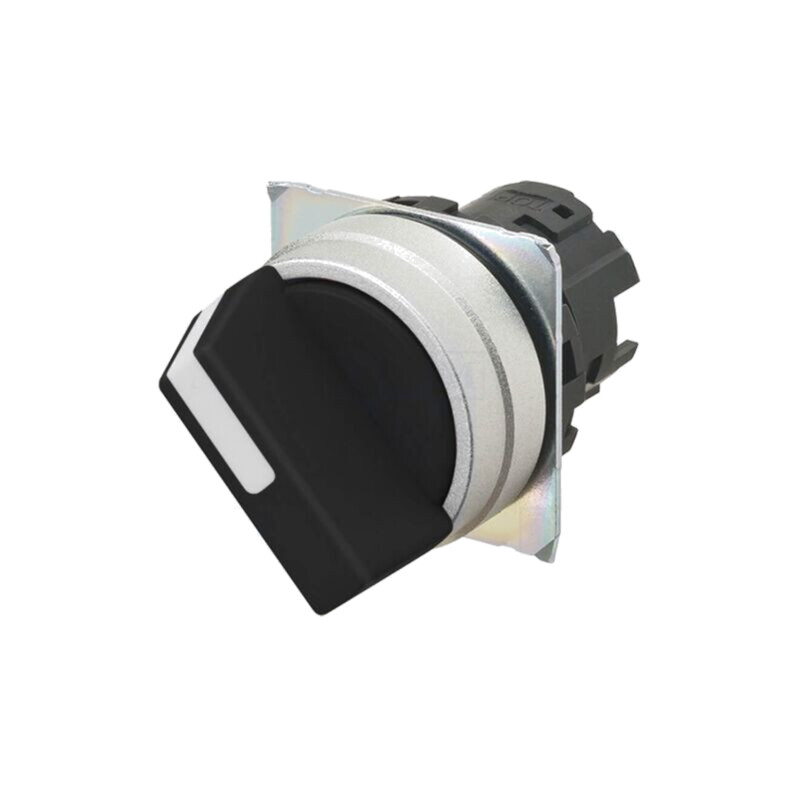 Comutator: rotativ; 22mm; Poz.i stab: 2; neagră; fără; proeminent Comutator: rotativ; 22mm; Poz.i stab: 2; neagră; fără; proeminent
