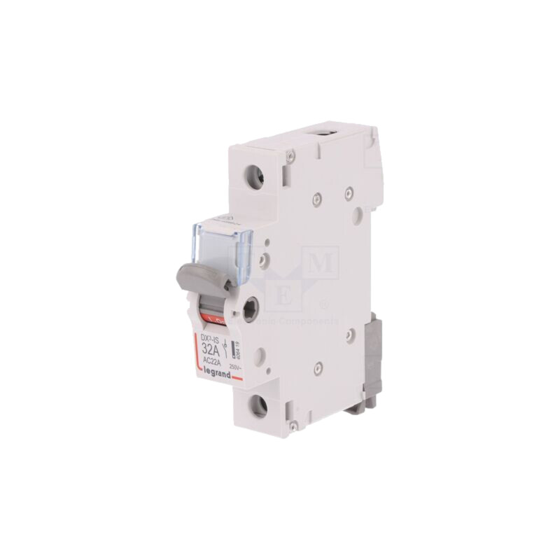 Separator-întrerupător; Poli: 1; pentru şină DIN; 32A; 250VAC Separator-întrerupător; Poli: 1; pentru şină DIN; 32A; 250VAC