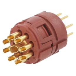 Conector: M23; inserturi de contact; PIN: 9(8+1); lipire; 7A,20A