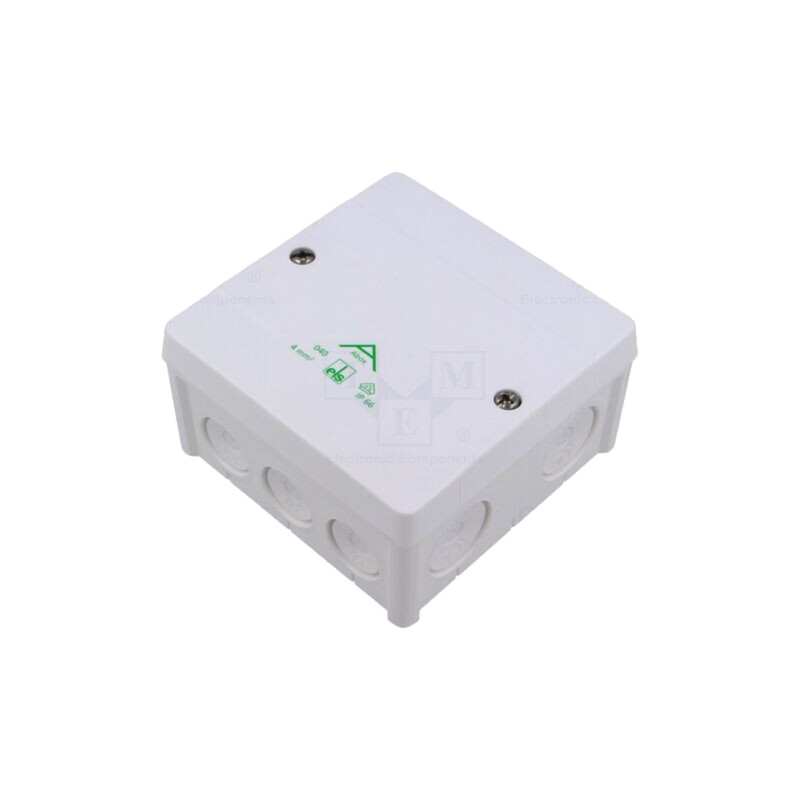 Carcasă: cutie de conexiuni; X: 102mm; Y: 102mm; Z: 57mm; IP66; albe Carcasă: cutie de conexiuni; X: 102mm; Y: 102mm; Z: 57mm; IP66; albe