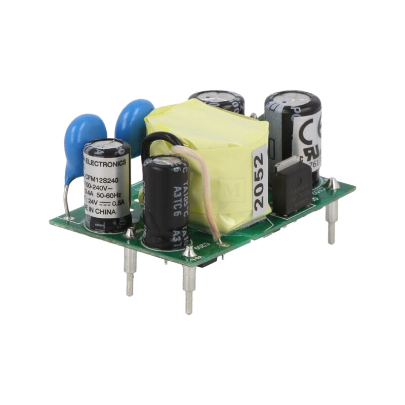 Convertor: AC/DC; 12W; Uintr: 90÷264VAC,120÷370VDC; Uieş: 24VDC Convertor: AC/DC; 12W; Uintr: 90÷264VAC,120÷370VDC; Uieş: 24VDC