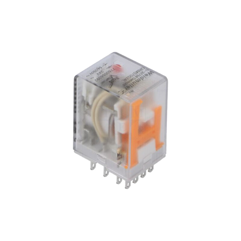 Releu: electromagnetic; 4PDT; Ubobină: 24VAC; Icontacte max: 5A Releu: electromagnetic; 4PDT; Ubobină: 24VAC; Icontacte max: 5A